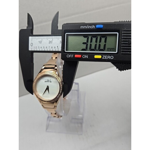 Invicta Angel Lady Quartz Stainless Steel Rose Gold Womens Watch New Battery MOP - Picture 5 of 11